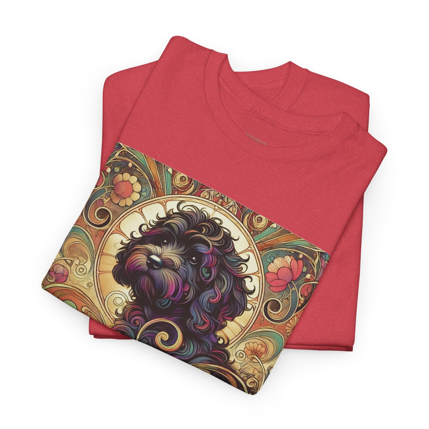 Black Cavapoo (Cavoodle) Vintage Graphic T-Shirt – Unisex Cotton Tee for Dog Lovers