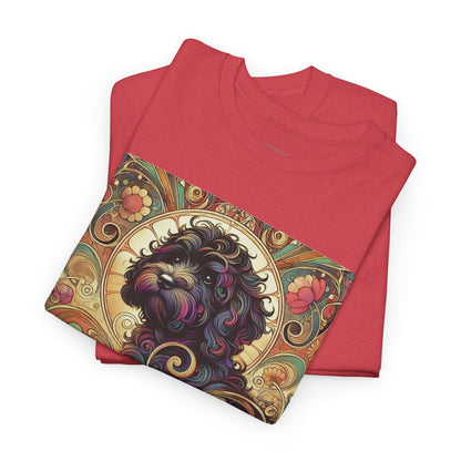 Black Cavapoo (Cavoodle) Vintage Graphic T-Shirt – Unisex Cotton Tee for Dog Lovers