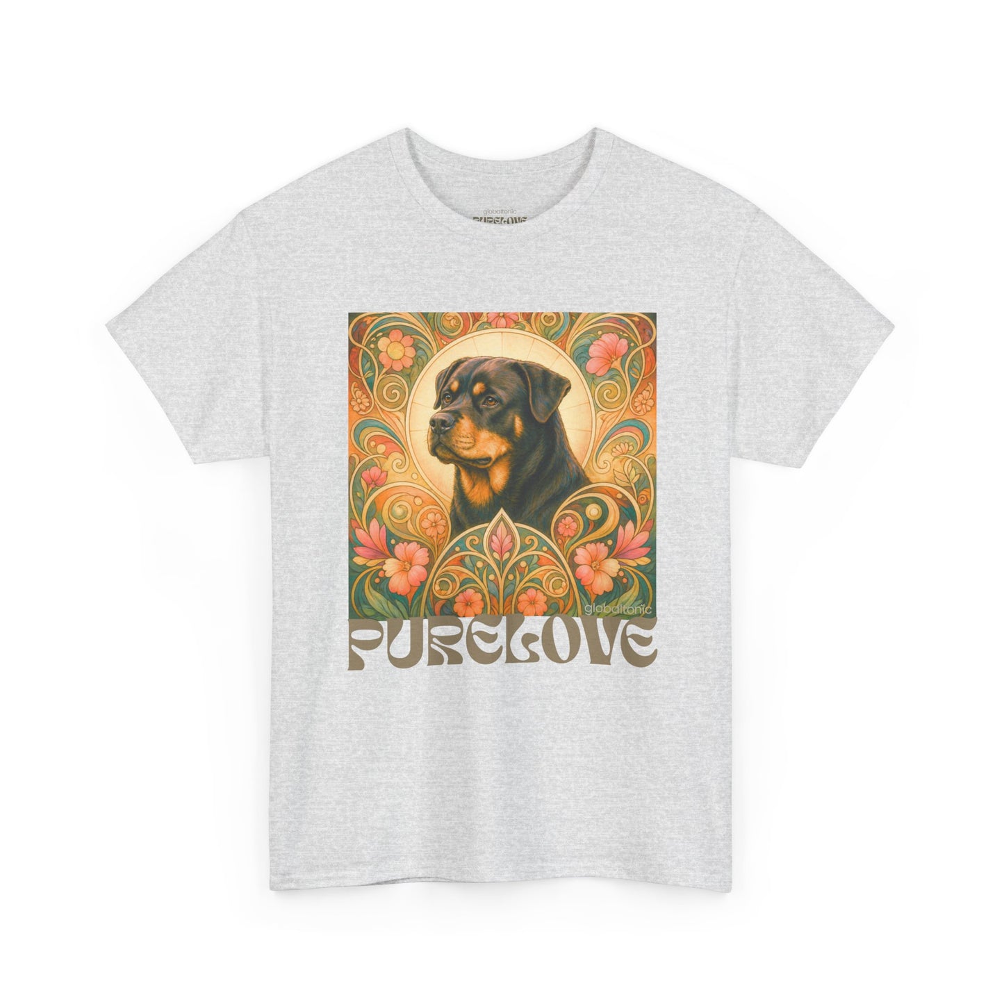 Rottweiler Buddha Vintage Graphic T-Shirt – Unisex Cotton Tee for Dog Lovers