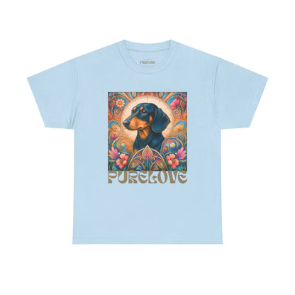 Dachshund Black Tan Vintage Graphic T-Shirt – Unisex Cotton Tee for Dog Lovers
