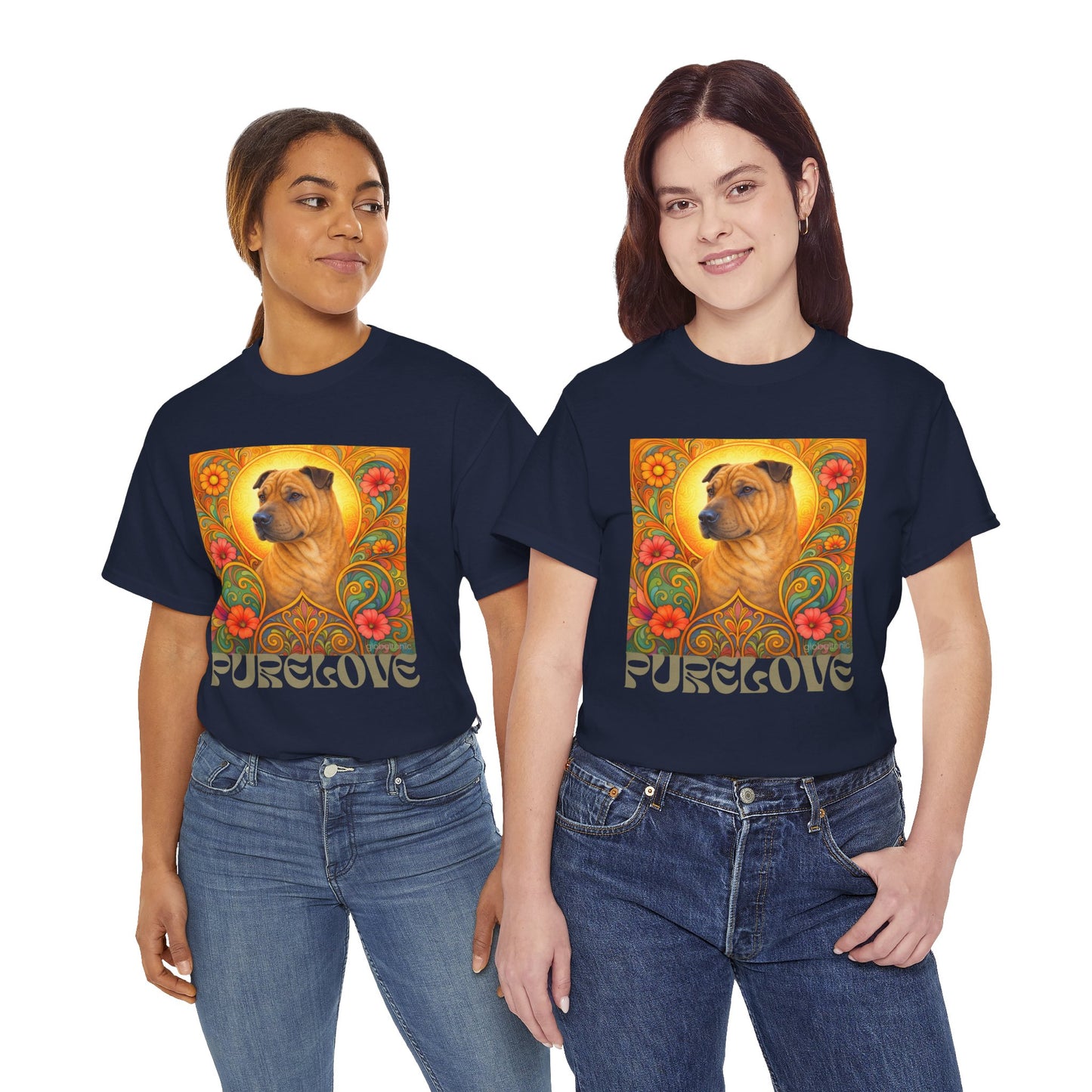 Shar Pei Vintage Graphic T-Shirt – Unisex Cotton Tee for Dog Lovers