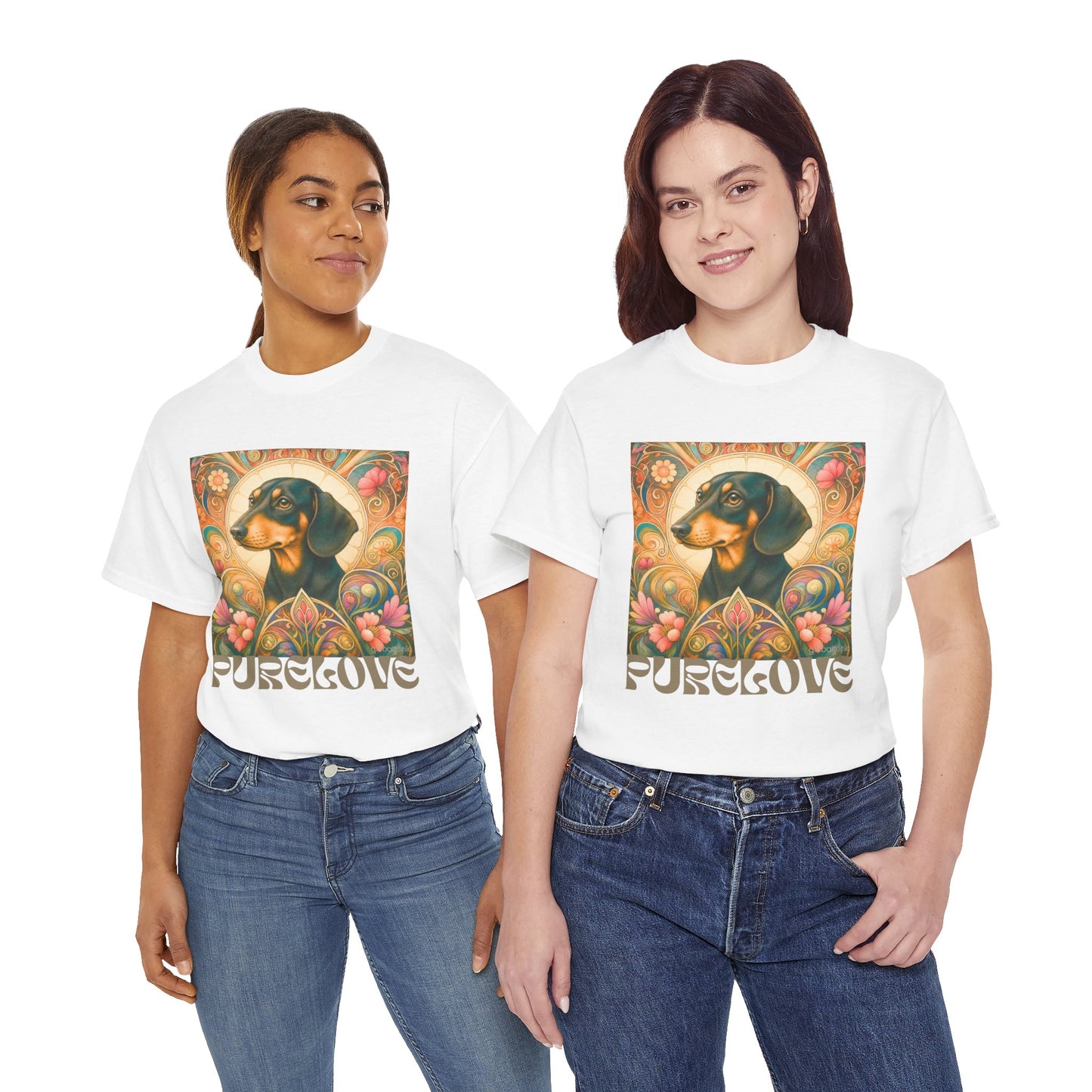 Dachshund Black Tan Vintage Graphic T-Shirt – Unisex Cotton Tee for Dog Lovers