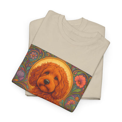 Red Cockapoo (Spoodle) Vintage Graphic T-Shirt – Unisex Cotton Tee for Dog Lovers