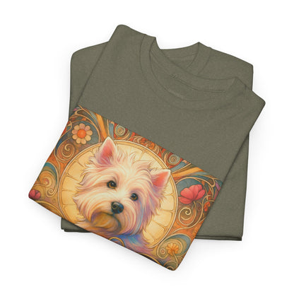 West Highland Terrier (Westie) Vintage Graphic T-Shirt – Unisex Cotton Tee for Dog Lovers