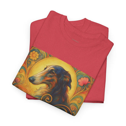 Borzoi Vintage Graphic T-Shirt – Unisex Cotton Tee for Dog Lovers