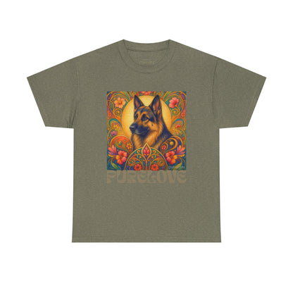 German Shepherd Vintage Graphic T-Shirt – Unisex Cotton Tee for Dog Lovers