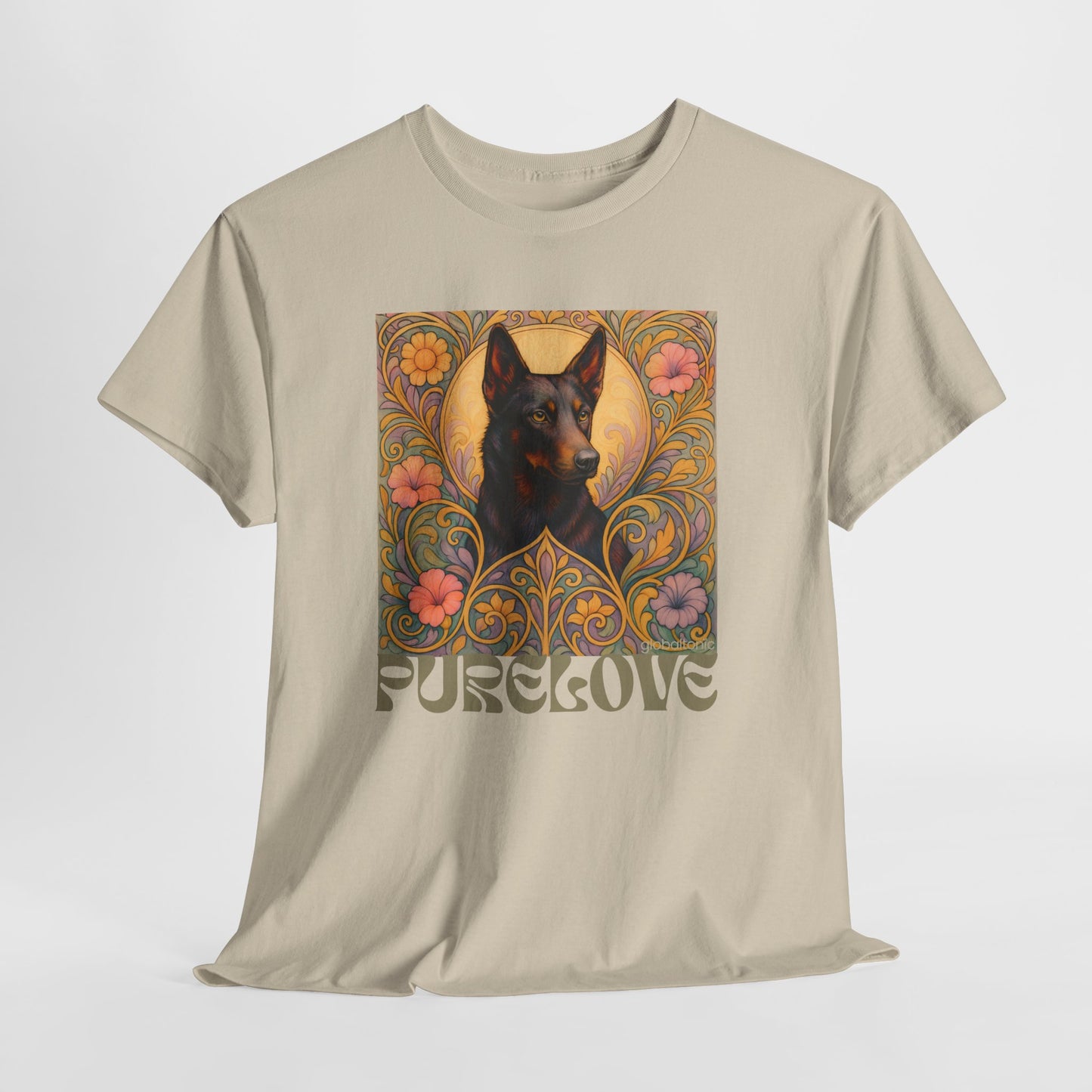 Black Kelpie Vintage Graphic T-Shirt – Unisex Cotton Tee for Dog Lovers
