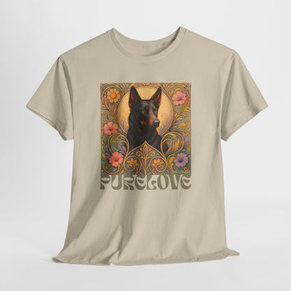 Black Kelpie Vintage Graphic T-Shirt – Unisex Cotton Tee for Dog Lovers