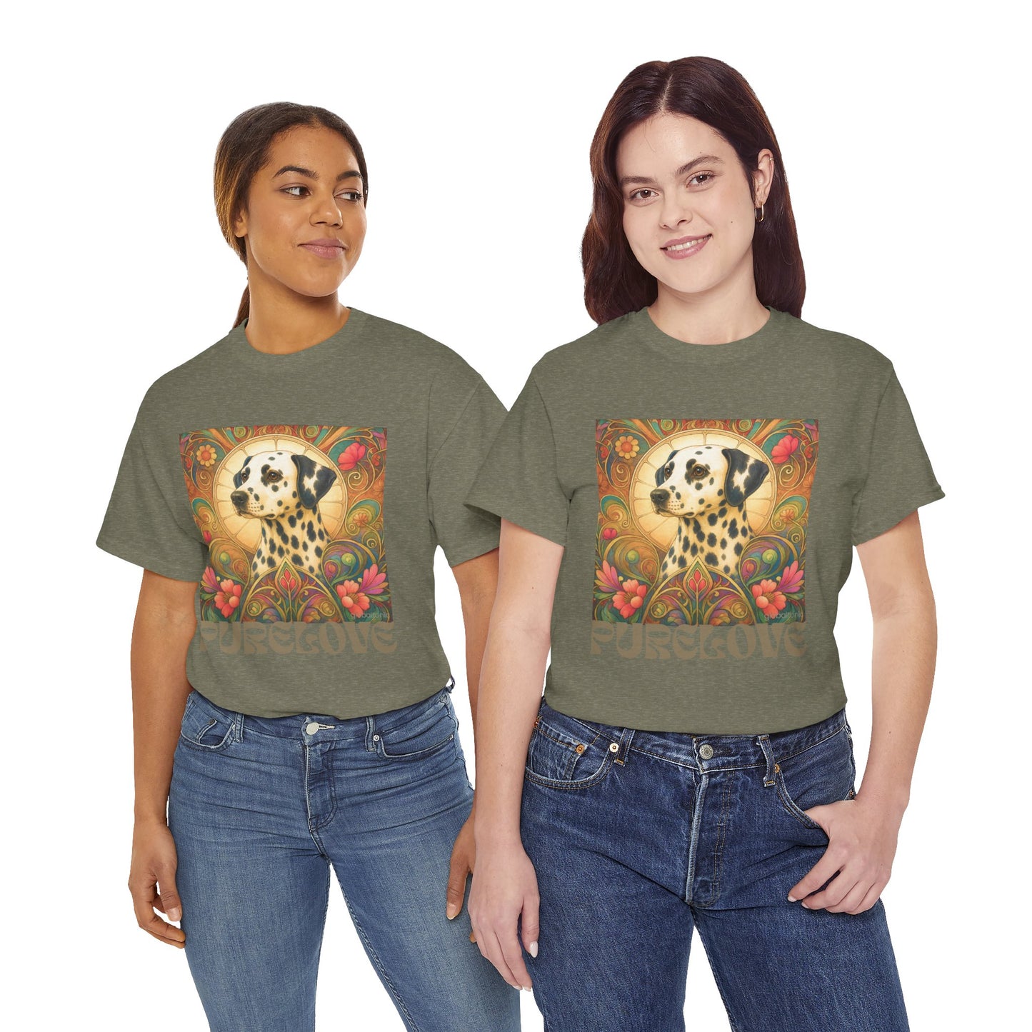 Dalmatian Vintage Graphic T-Shirt – Unisex Cotton Tee for Dog Lovers