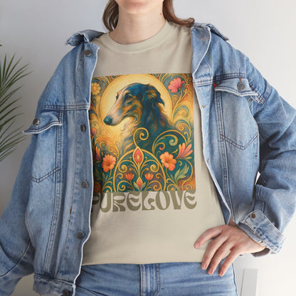 Borzoi Vintage Graphic T-Shirt – Unisex Cotton Tee for Dog Lovers