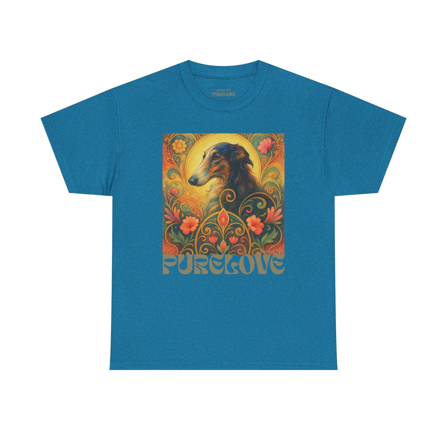 Borzoi Vintage Graphic T-Shirt – Unisex Cotton Tee for Dog Lovers