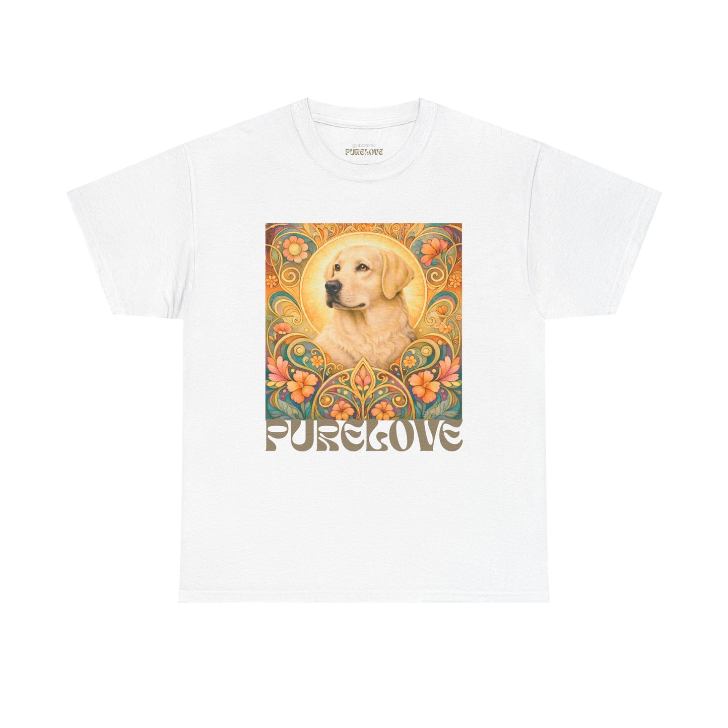 Golden Labrador Vintage Graphic T-shirt - Unisex Cotton Tee for Dog Lovers