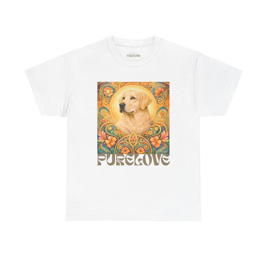 Golden Labrador Vintage Graphic T-shirt - Unisex Cotton Tee for Dog Lovers