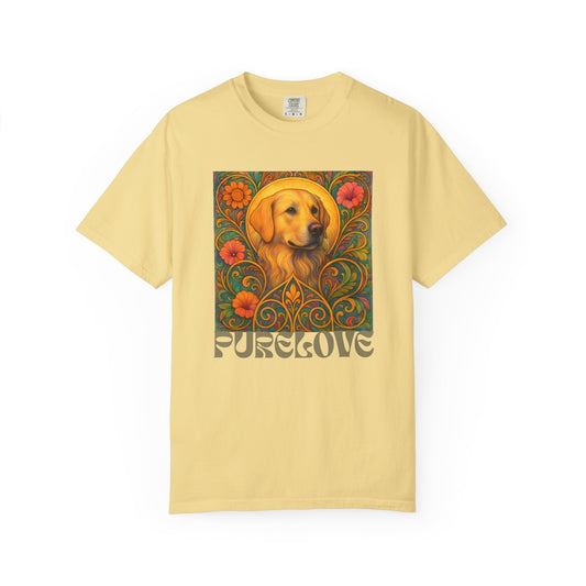 Golden Labrador Vintage Graphic T-shirt - Unisex Cotton Tee for Dog Lovers