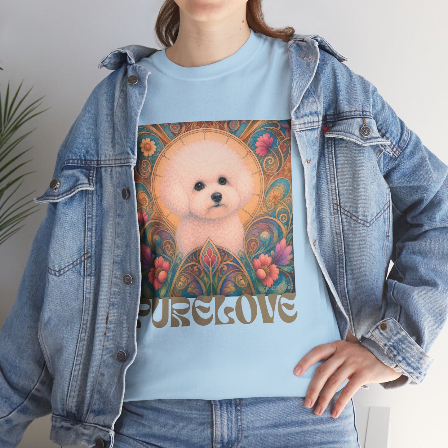Bichon Frise Vintage Graphic T-Shirt – Unisex Cotton Tee for Dog Lovers