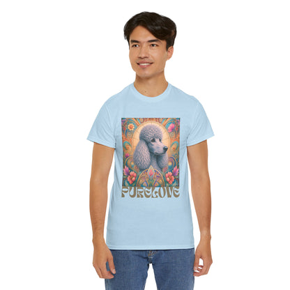 Poodle Grey Vintage Graphic T-Shirt – Unisex Cotton Tee for Dog Lovers