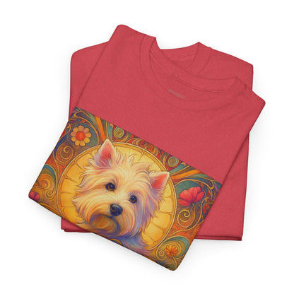 West Highland Terrier (Westie) Vintage Graphic T-Shirt – Unisex Cotton Tee for Dog Lovers