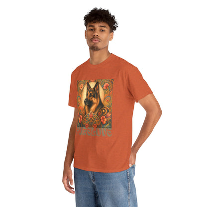 German Shepherd Vintage Graphic T-Shirt – Unisex Cotton Tee for Dog Lovers
