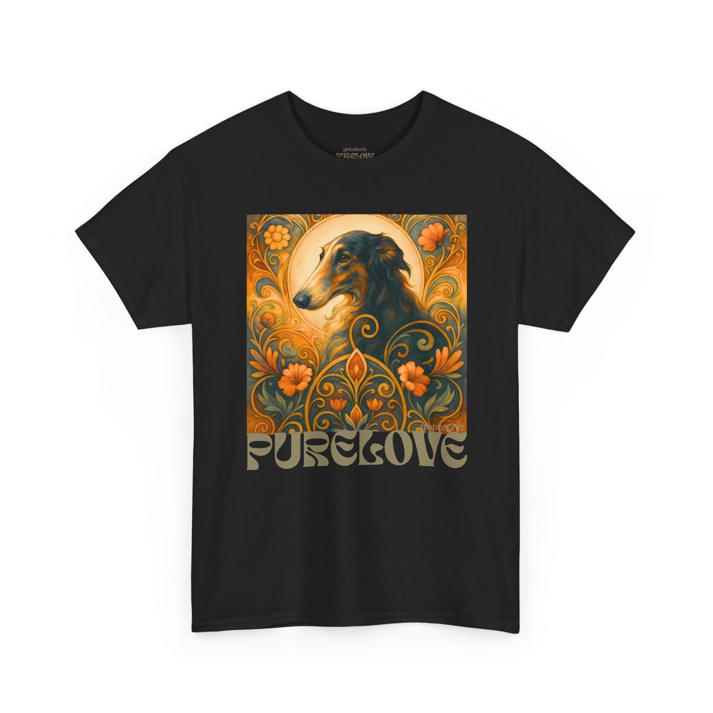 Borzoi Vintage Graphic T-Shirt – Unisex Cotton Tee for Dog Lovers