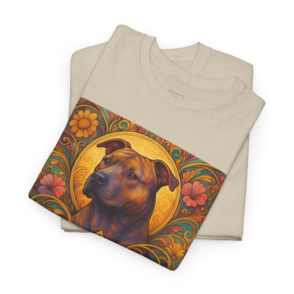 Staffy (Staffordshire) Bull Terrier Vintage Graphic T-Shirt – Unisex Cotton Tee for Dog Lovers