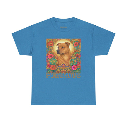 Staffy Tan Vintage Graphic T-Shirt – Unisex Cotton Tee for Dog Lovers
