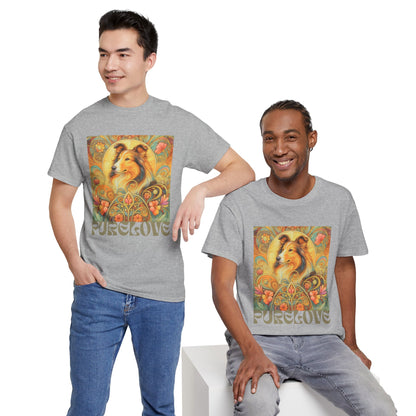 Collie Vintage Graphic T-shirt - Unisex Cotton Tee for Dog Lovers