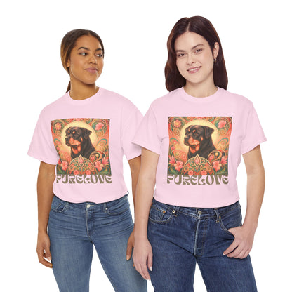 Rottweiler Buddha Vintage Graphic T-Shirt – Unisex Cotton Tee for Dog Lovers