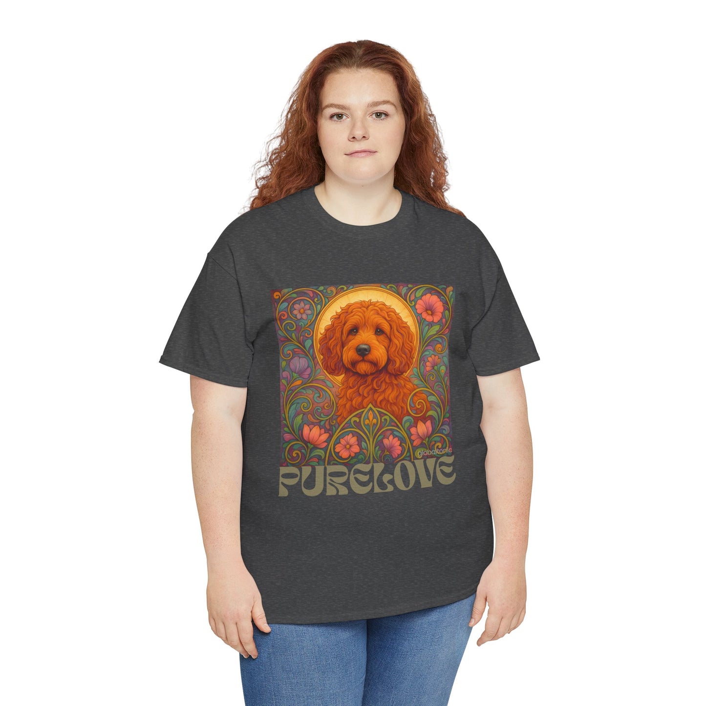 Red Cockapoo (Spoodle) Vintage Graphic T-Shirt – Unisex Cotton Tee for Dog Lovers