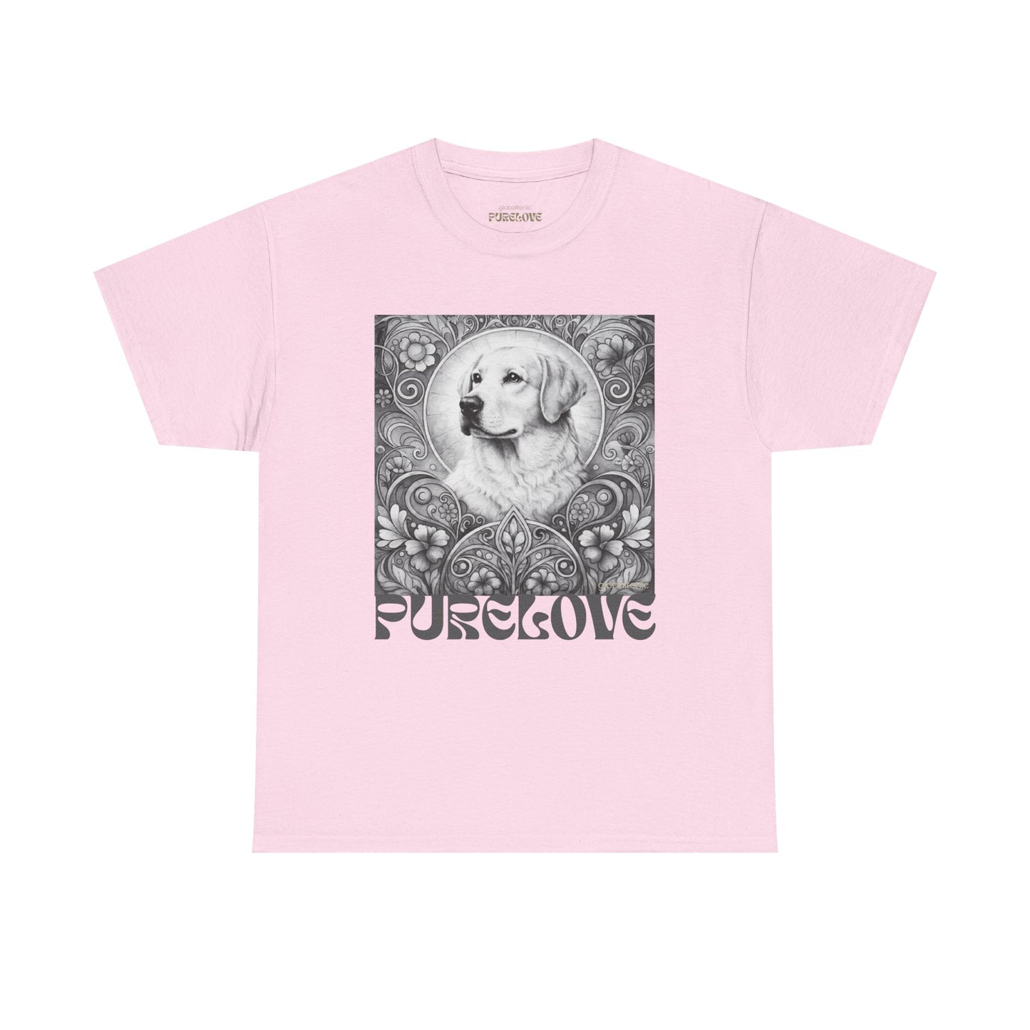 Labrador Vintage Unisex Cotton Tee for Dog Lovers (Black & White)