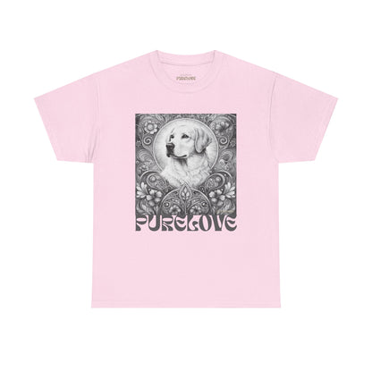 Labrador Vintage Unisex Cotton Tee for Dog Lovers (Black & White)
