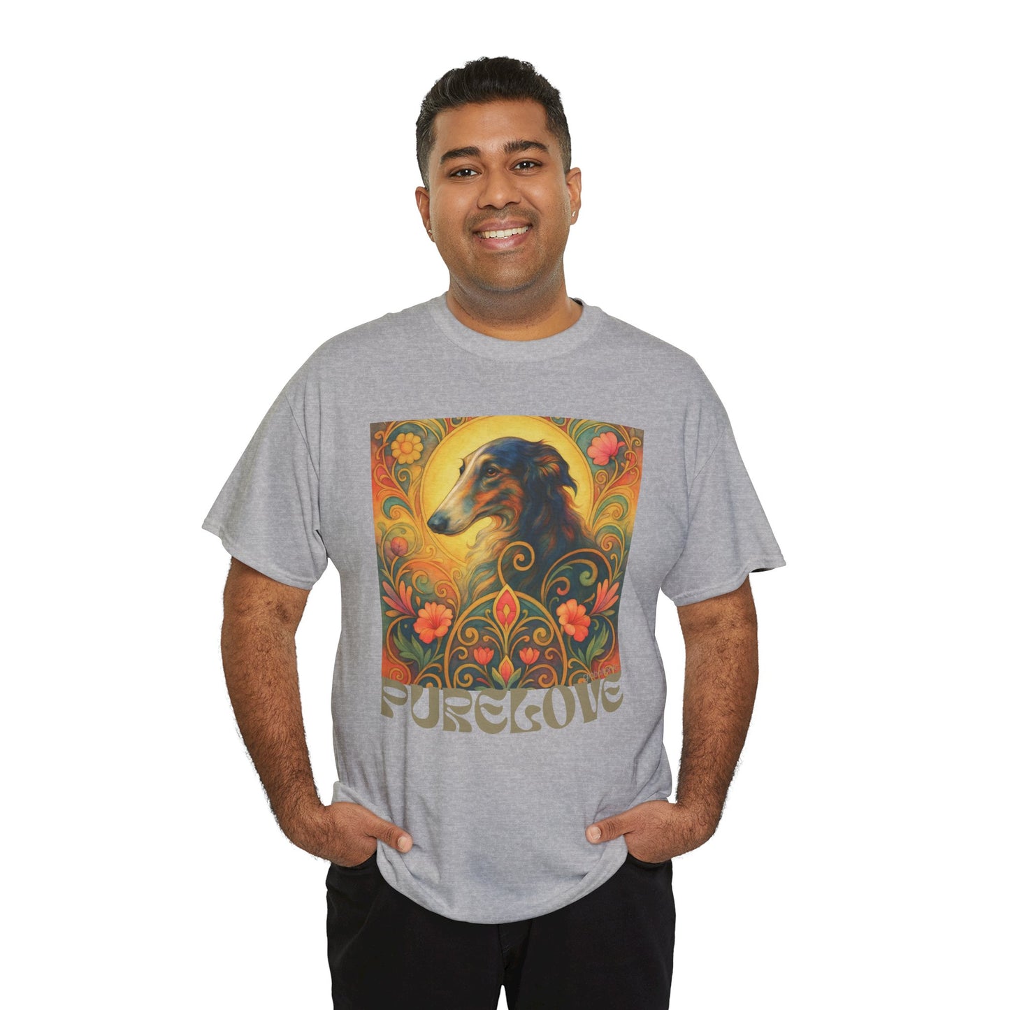 Borzoi Vintage Graphic T-Shirt – Unisex Cotton Tee for Dog Lovers