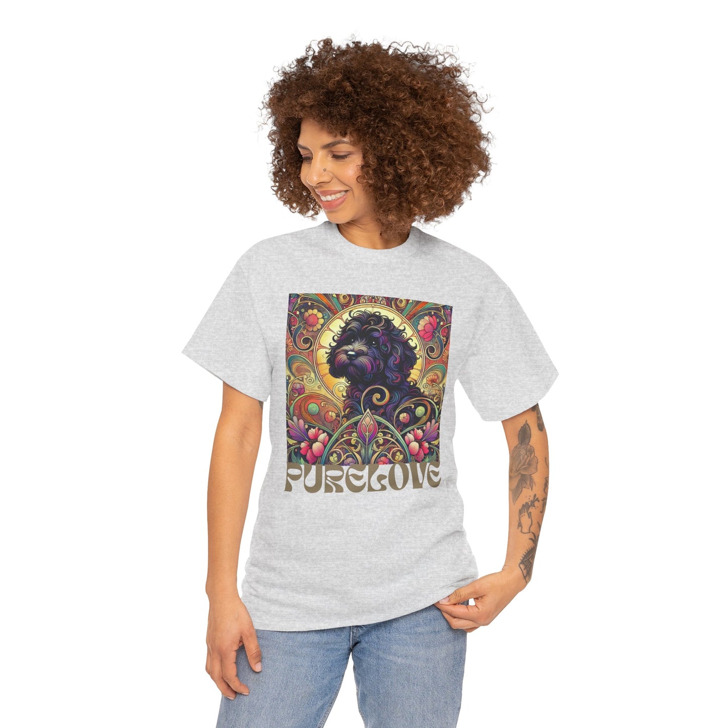 Black Cavapoo (Cavoodle) Vintage Graphic T-Shirt – Unisex Cotton Tee for Dog Lovers