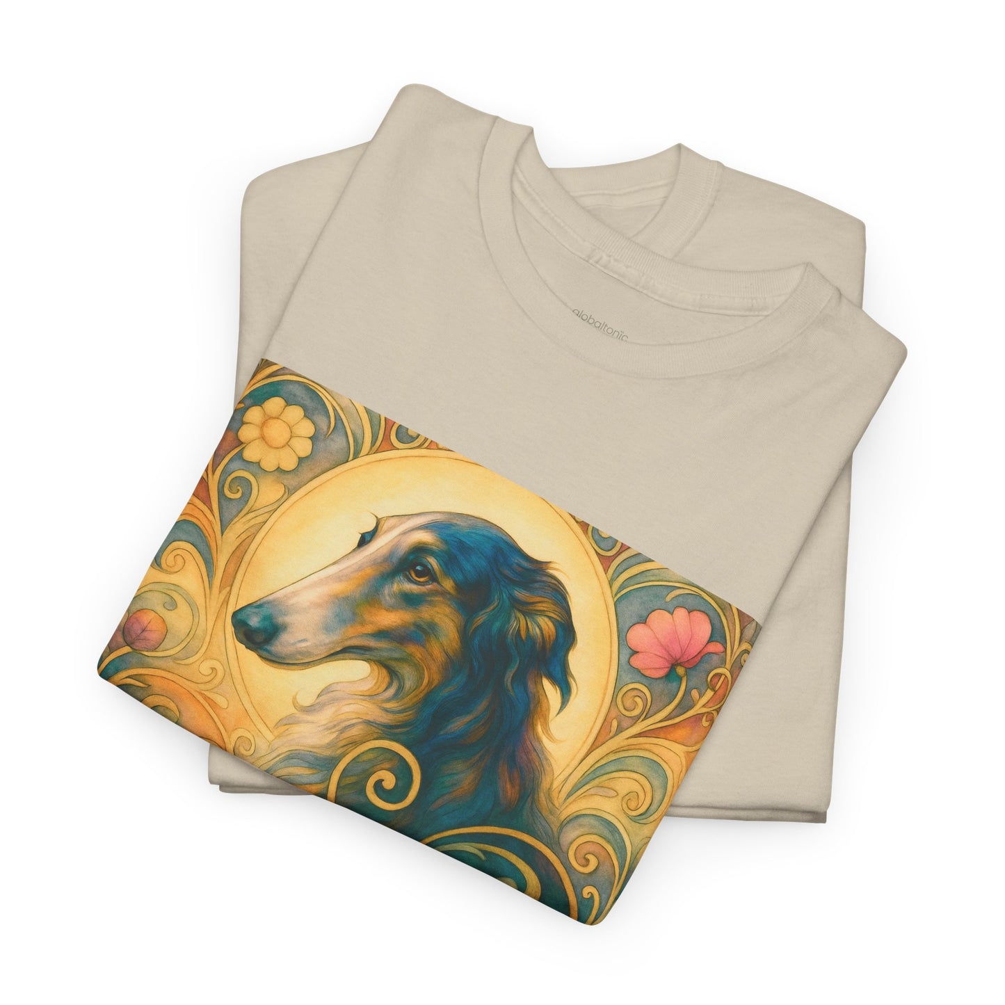 Borzoi Vintage Graphic T-Shirt – Unisex Cotton Tee for Dog Lovers