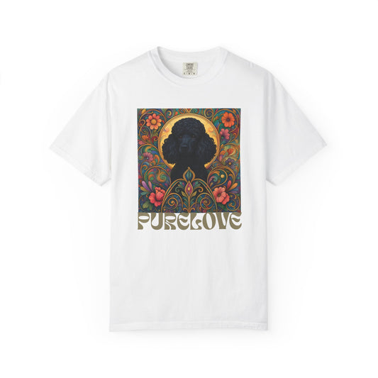 Black Poodle Vintage Graphic T-Shirt – Unisex Cotton Tee for Dog Lovers