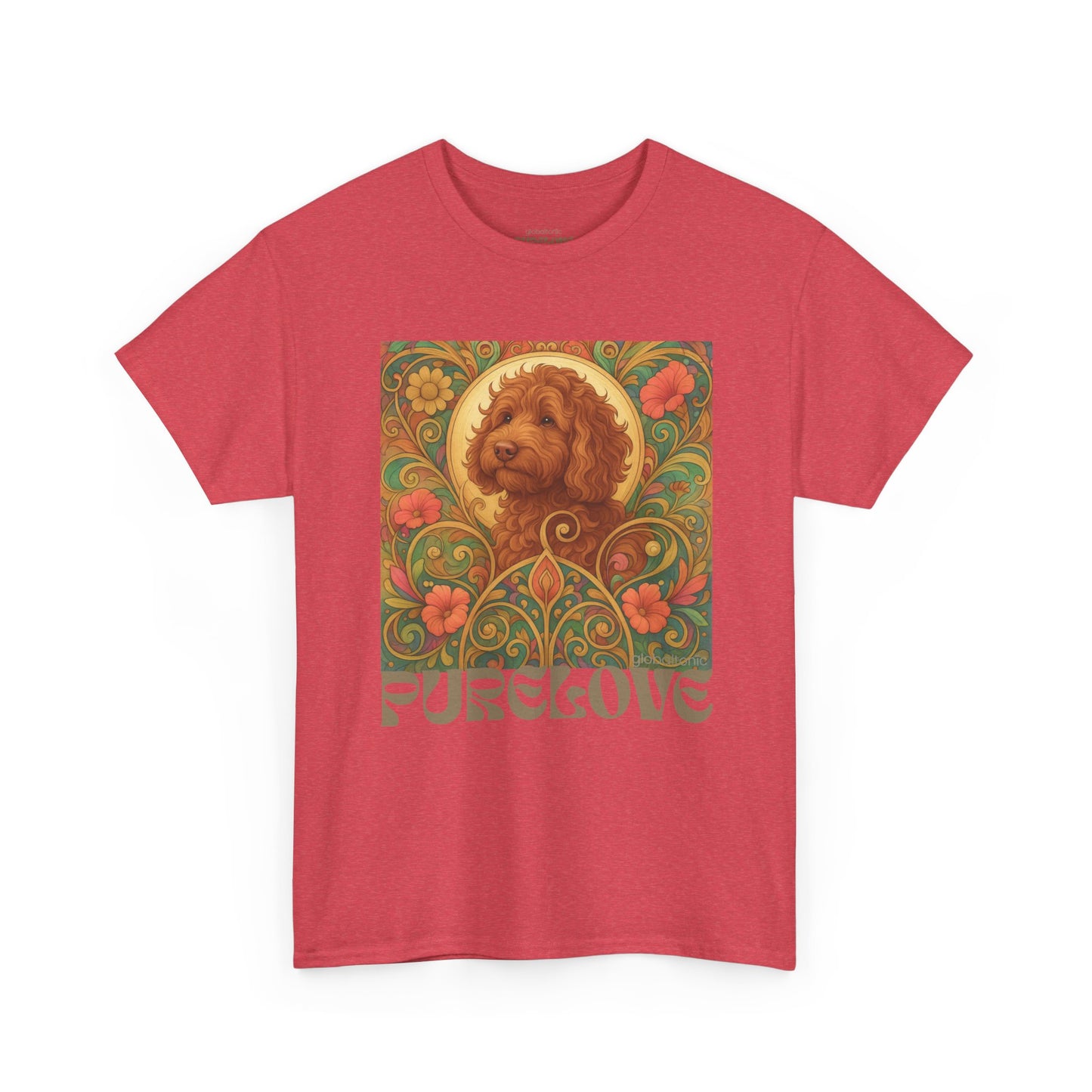 Red Cavapoo (Cavoodle) Vintage Graphic T-Shirt – Unisex Cotton Tee for Dog Lovers