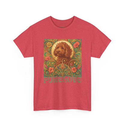 Red Cavapoo (Cavoodle) Vintage Graphic T-Shirt – Unisex Cotton Tee for Dog Lovers