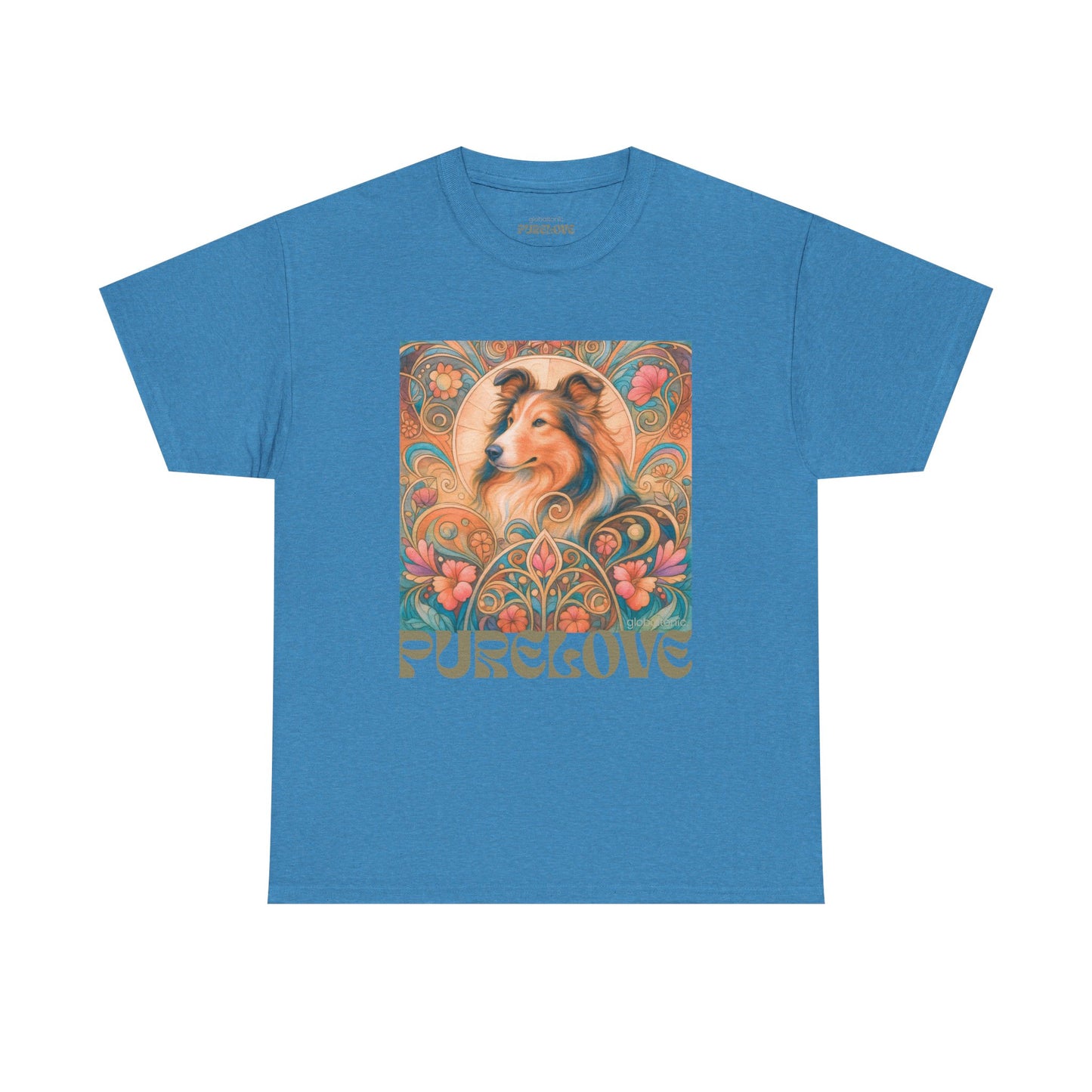 Collie Vintage Graphic T-shirt - Unisex Cotton Tee for Dog Lovers