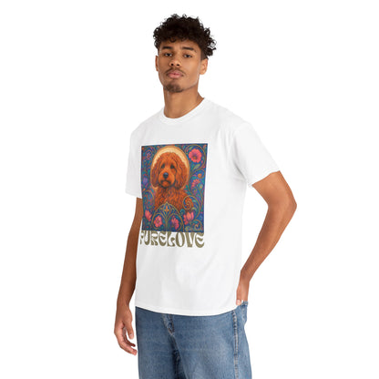 Red Cockapoo (Spoodle) Vintage Graphic T-Shirt – Unisex Cotton Tee for Dog Lovers