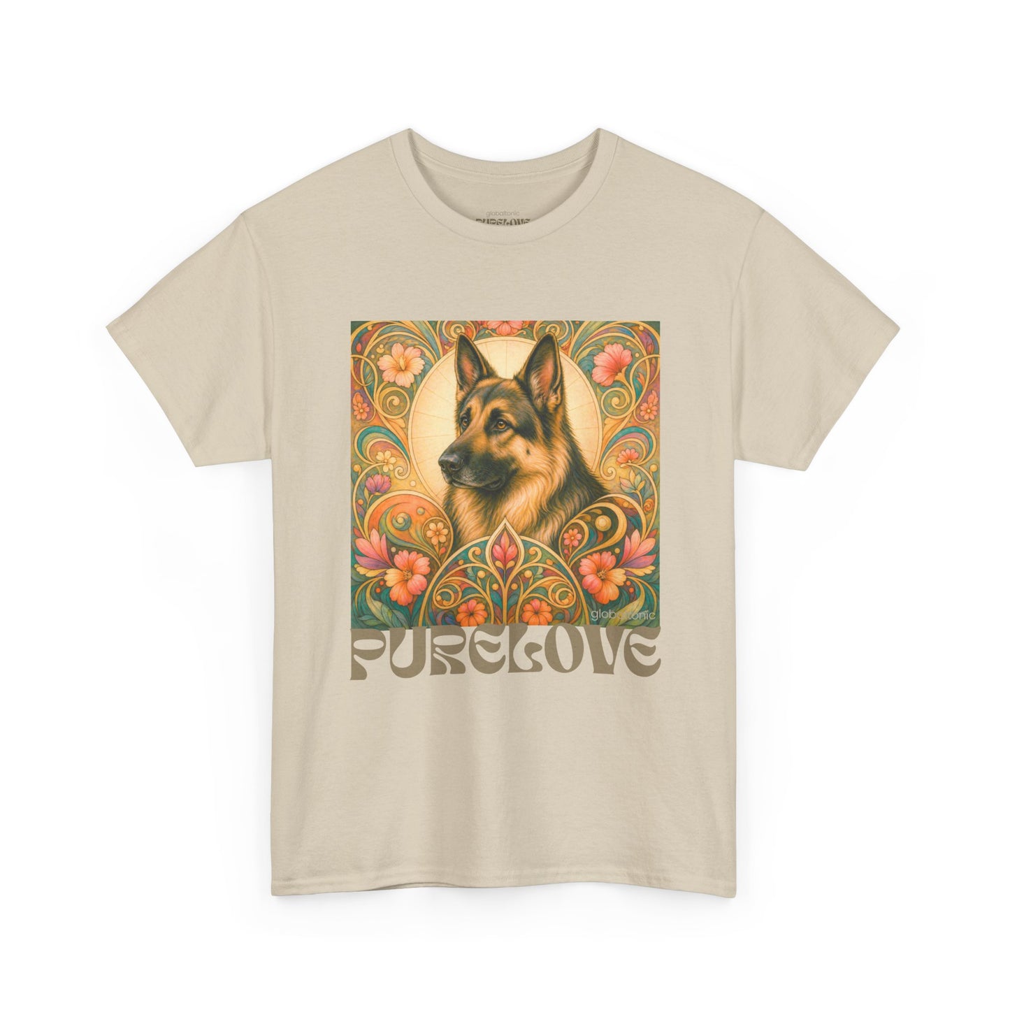 German Shepherd Vintage Graphic T-Shirt – Unisex Cotton Tee for Dog Lovers