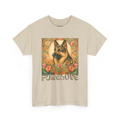 German Shepherd Vintage Graphic T-Shirt – Unisex Cotton Tee for Dog Lovers
