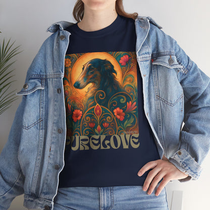 Borzoi Vintage Graphic T-Shirt – Unisex Cotton Tee for Dog Lovers