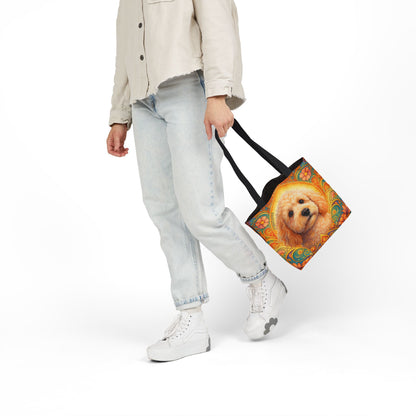 Goldendoodle (Groodle) All-Over Print Canvas Tote Bag – Colourful Artistic Dog Lover Gift