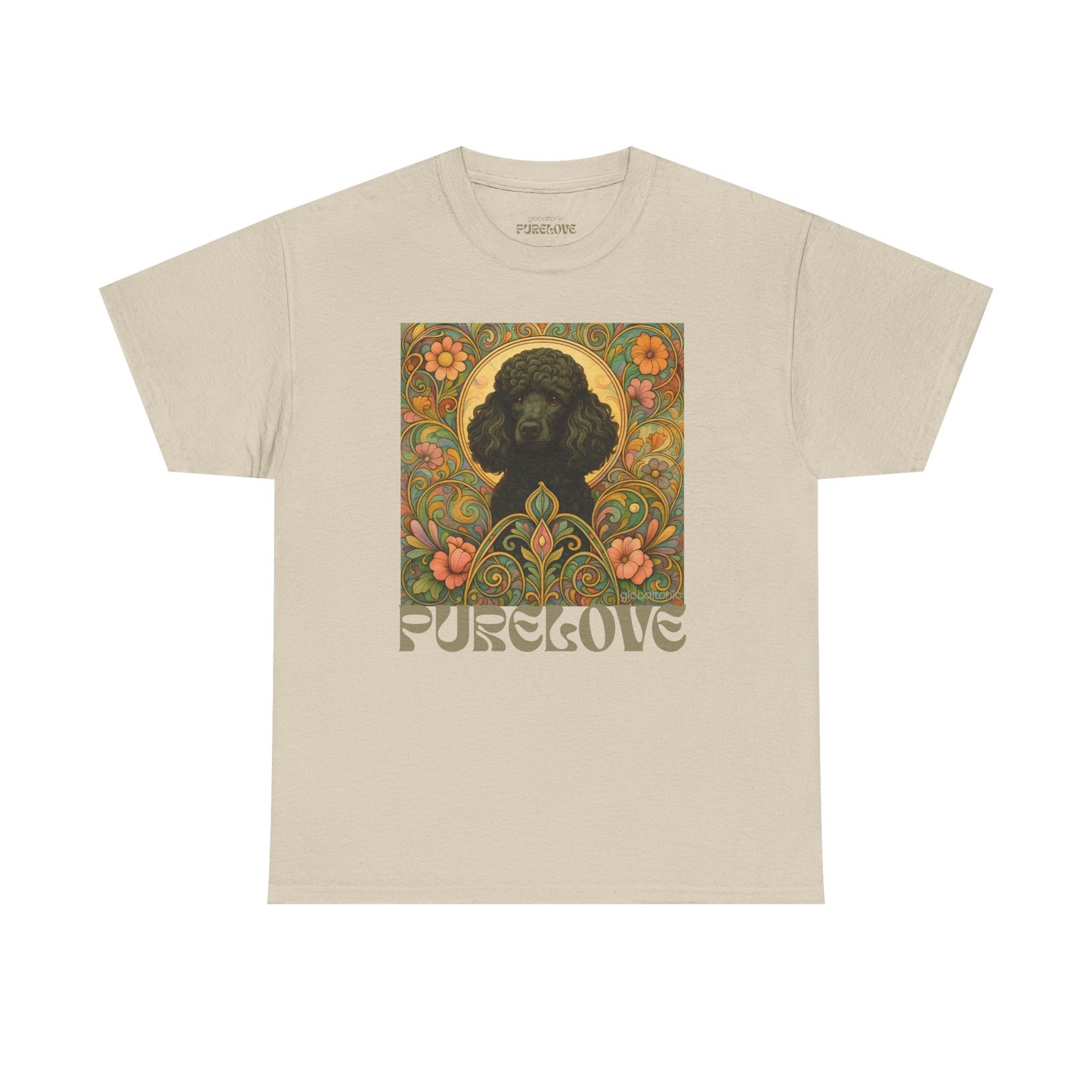 Black Poodle Vintage Graphic T-Shirt – Unisex Cotton Tee for Dog Lovers