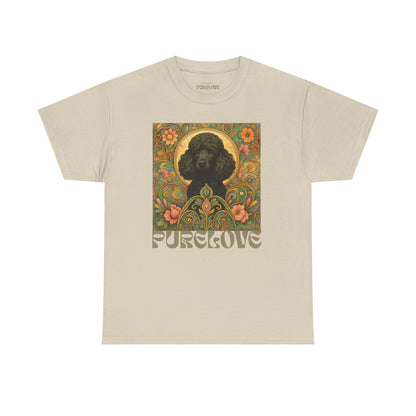 Black Poodle Vintage Graphic T-Shirt – Unisex Cotton Tee for Dog Lovers