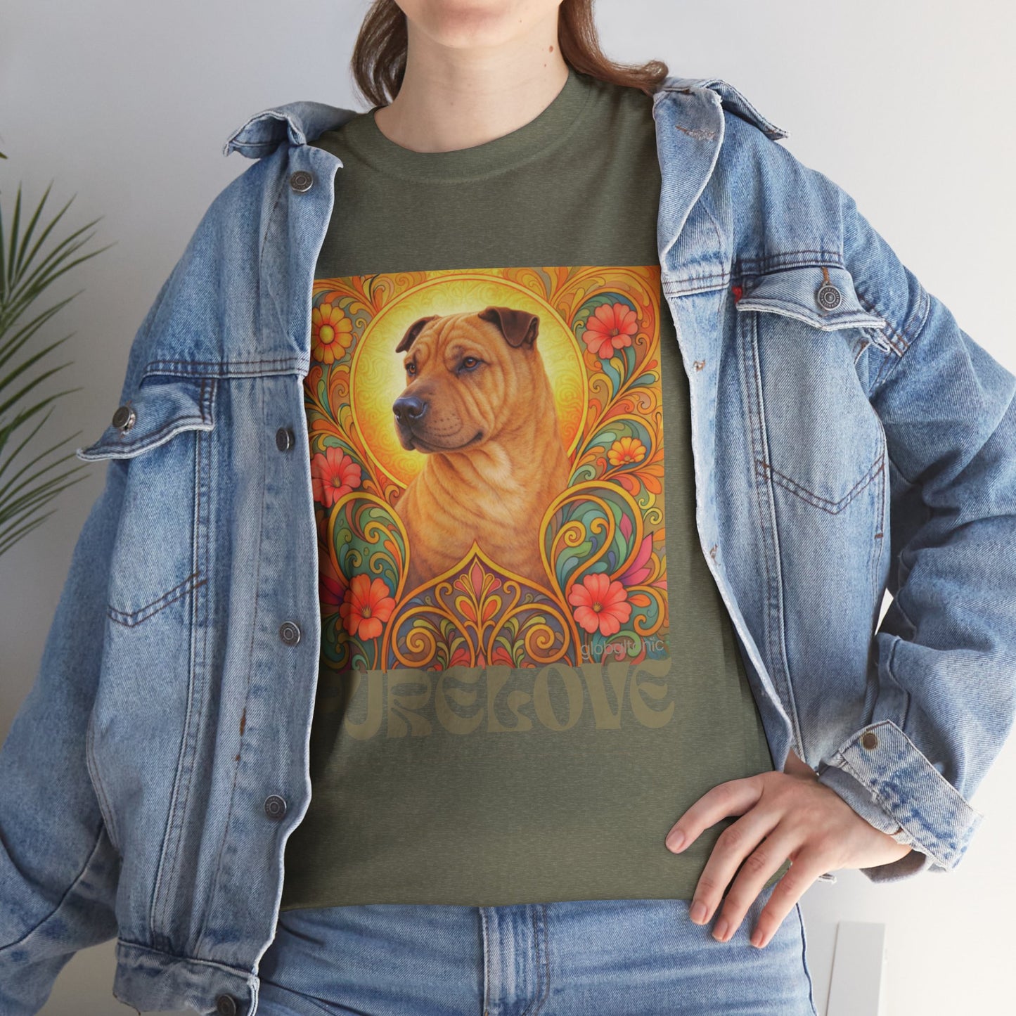Shar Pei Vintage Graphic T-Shirt – Unisex Cotton Tee for Dog Lovers