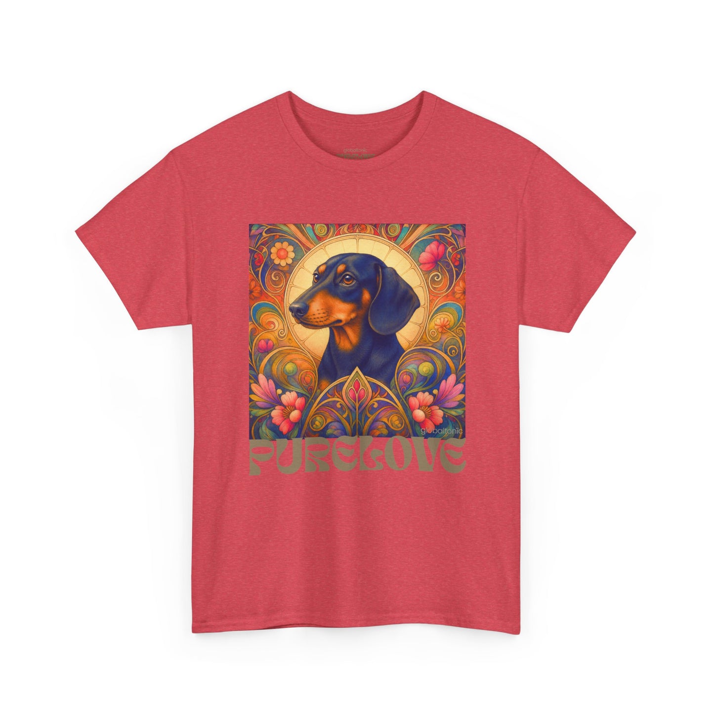 Dachshund Black Tan Vintage Graphic T-Shirt – Unisex Cotton Tee for Dog Lovers