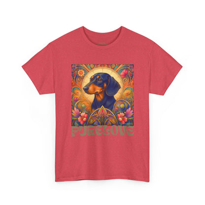 Dachshund Black Tan Vintage Graphic T-Shirt – Unisex Cotton Tee for Dog Lovers