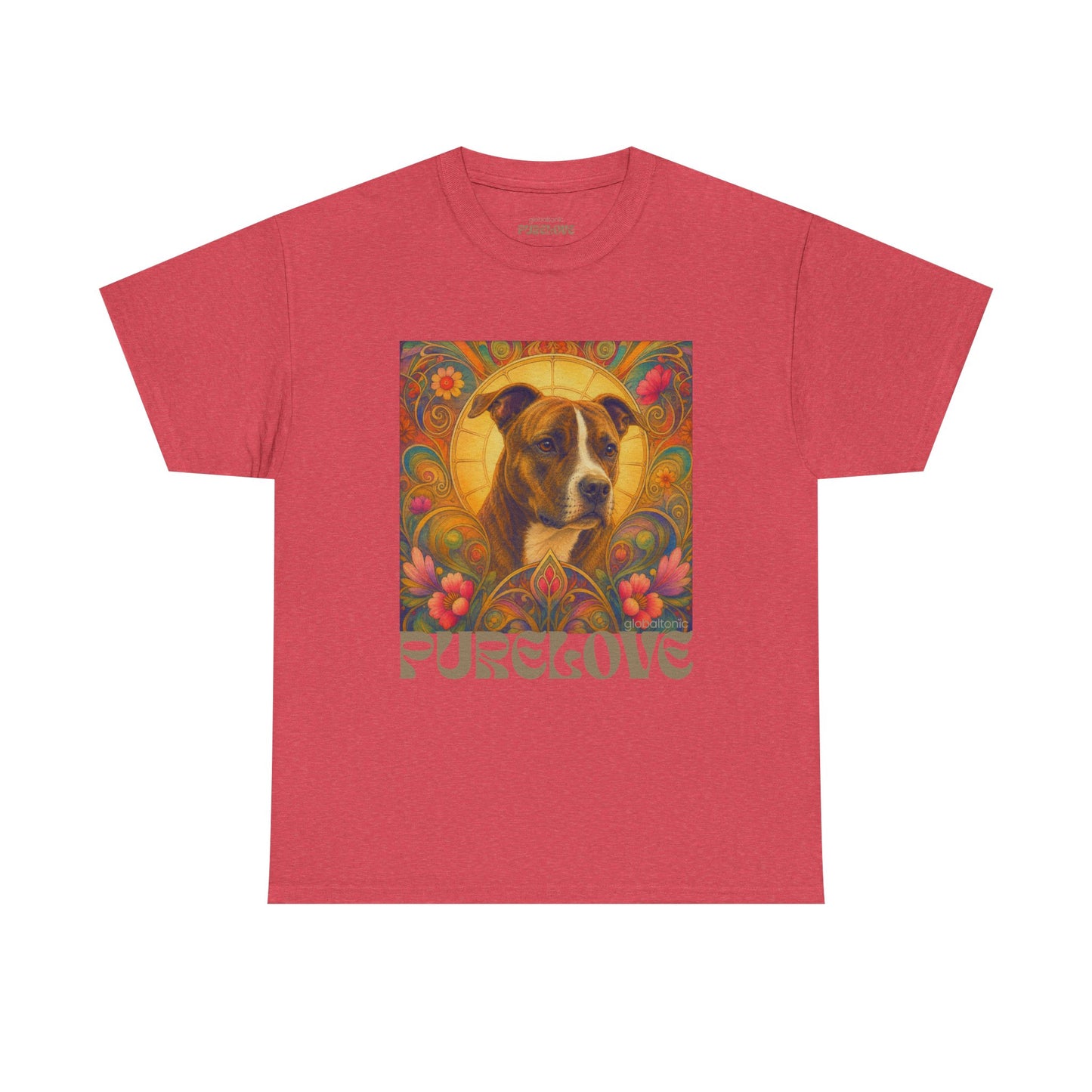 Staffy (Coco) Bull Terrier Vintage Unisex Cotton Tee for Dog Lovers