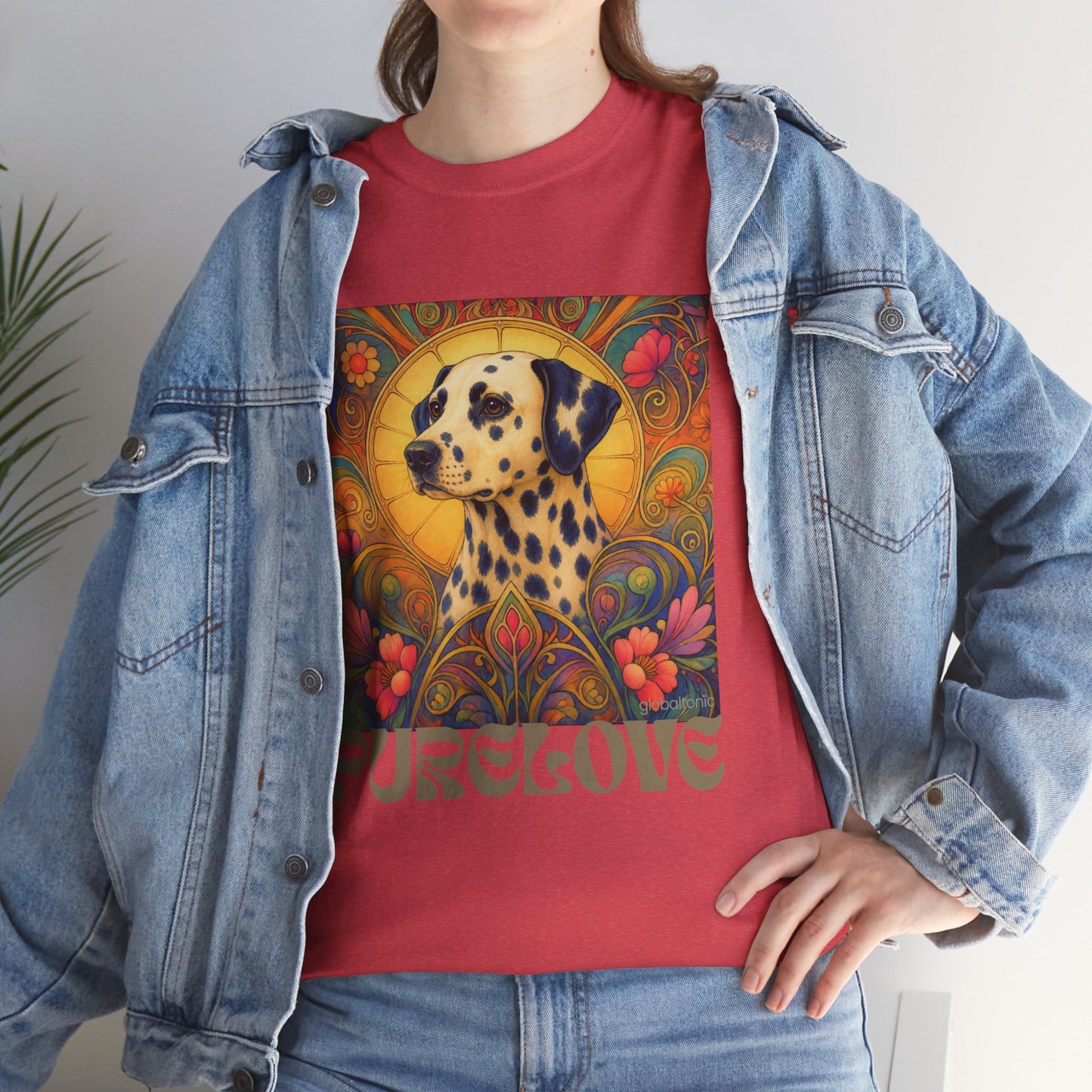 Dalmatian Vintage Graphic T-Shirt – Unisex Cotton Tee for Dog Lovers