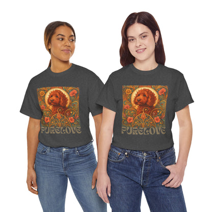 Red Cavapoo (Cavoodle) Vintage Graphic T-Shirt – Unisex Cotton Tee for Dog Lovers